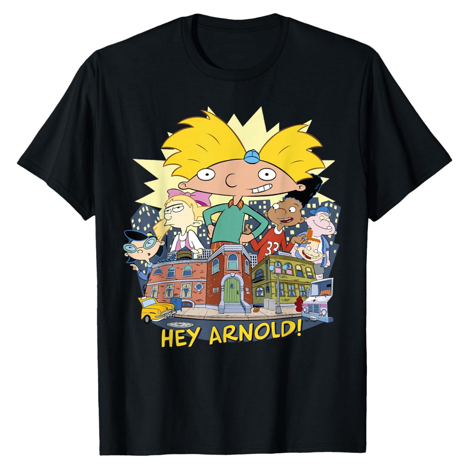 Camiseta Hey Arnold Póster Vecindario Licenciada Nickelodeon