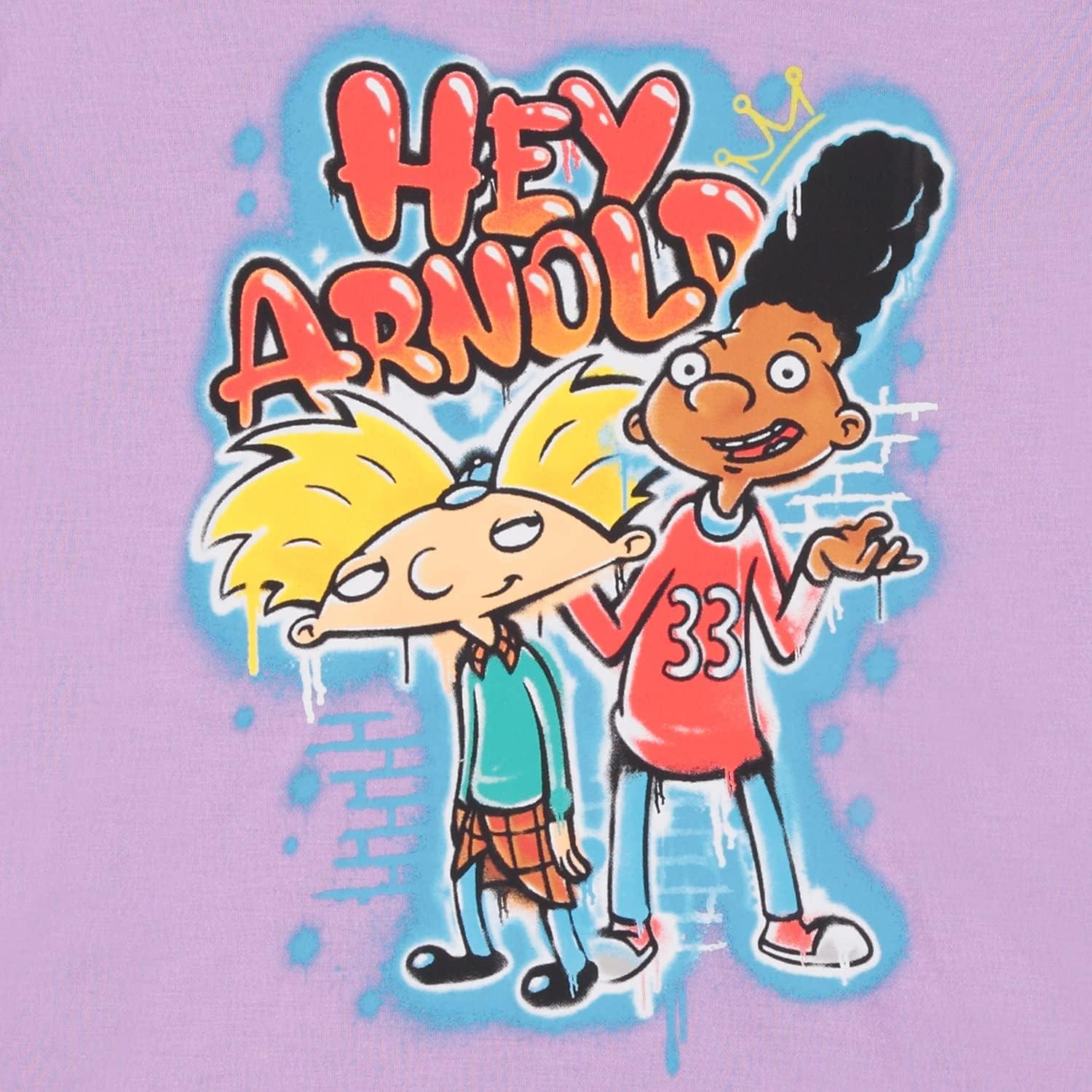 Camiseta de manga corta Hey Arnold para mujeres - Lila Mediano