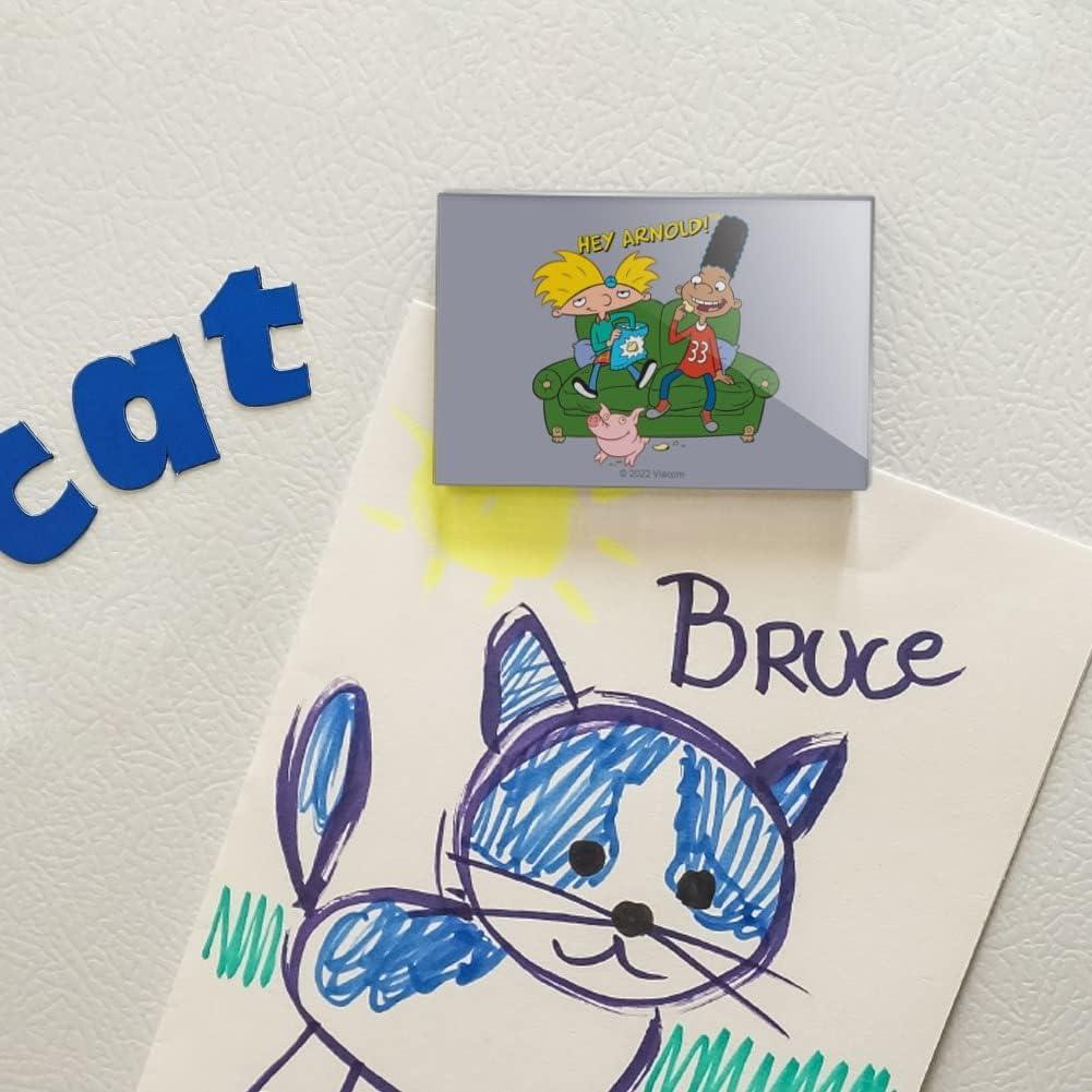 Imán de Refrigerador Hey Arnold! Rectangular Acrílico 7.6x5.1cm