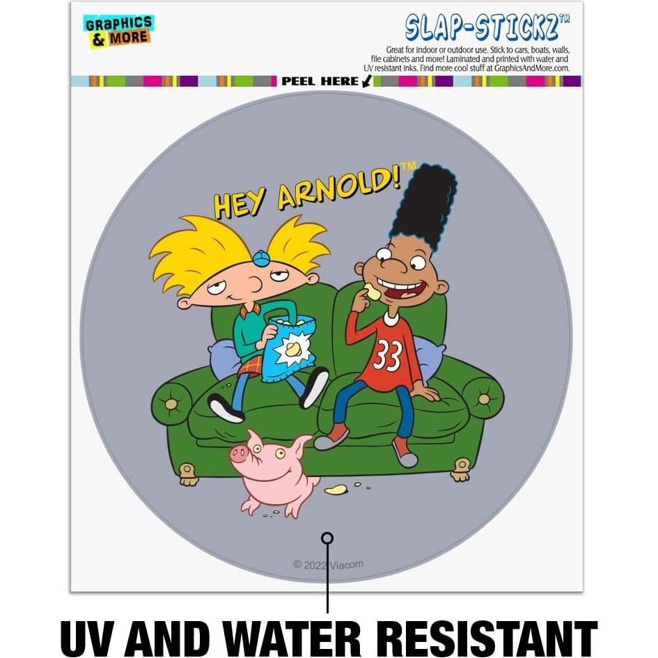 Etiqueta de Parachoques Hey Arnold! Graphics & More 14cm