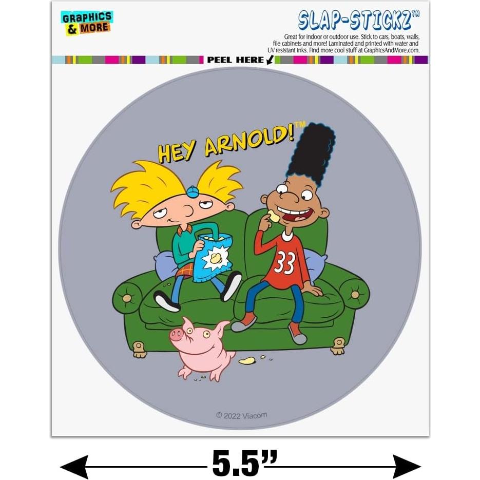 Etiqueta de Parachoques Hey Arnold! Graphics & More 14cm