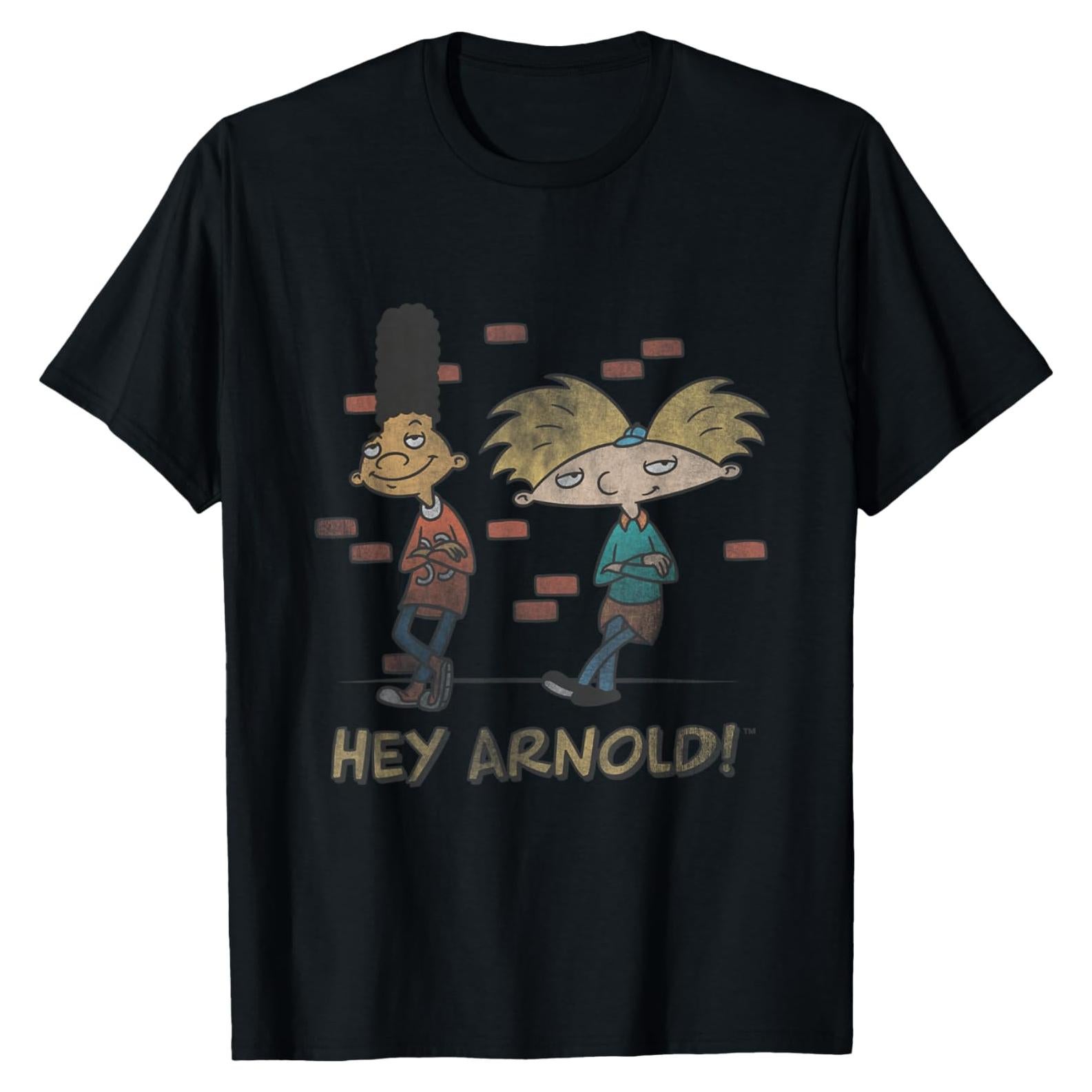 Camiseta de Hombre Nickelodeon Hey Arnold! Gerald y Arnold