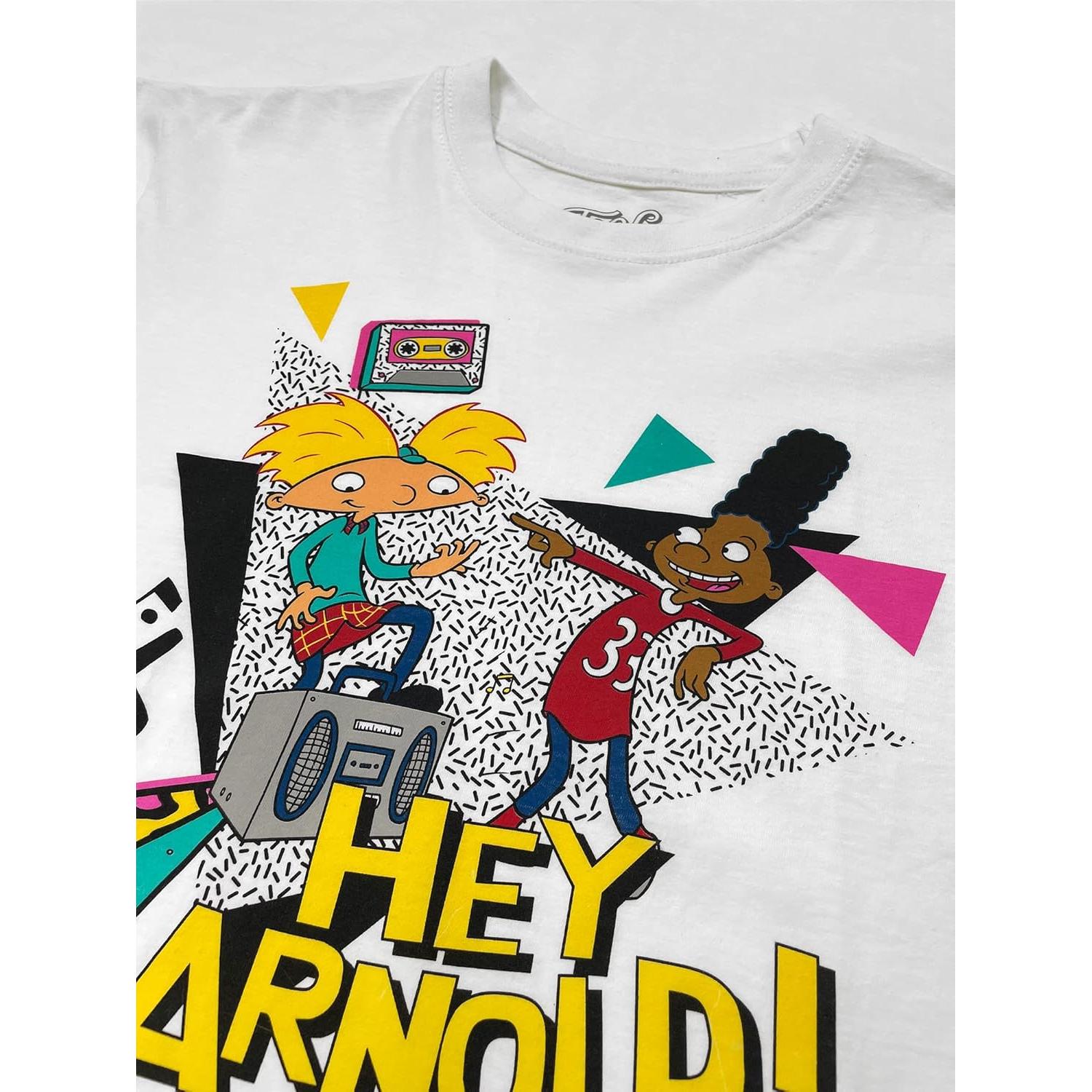 Camiseta de Hombre Tee Luv Hey Arnold - Algodón 100% Blanco
