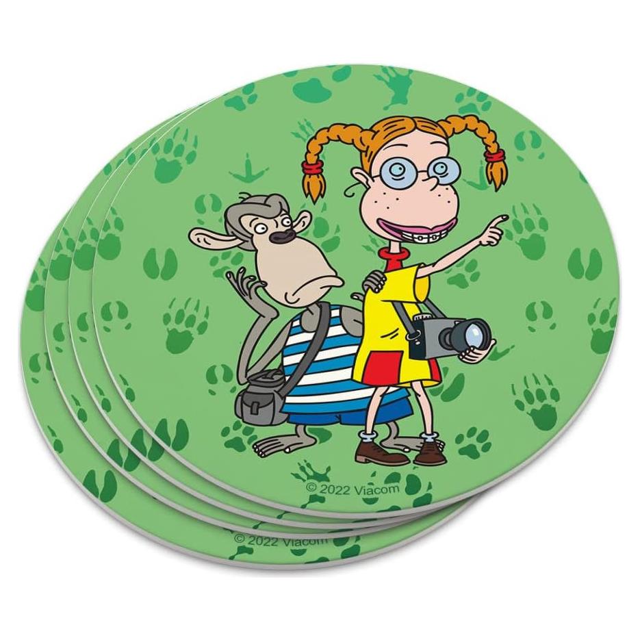 Conjunto de 4 Posavasos de Plástico Los Thornberrys Salvajes