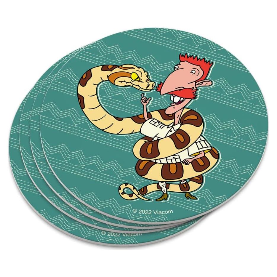 Juego de Posavasos Cuadrados Los Thornberrys Salvajes - 4 Piezas