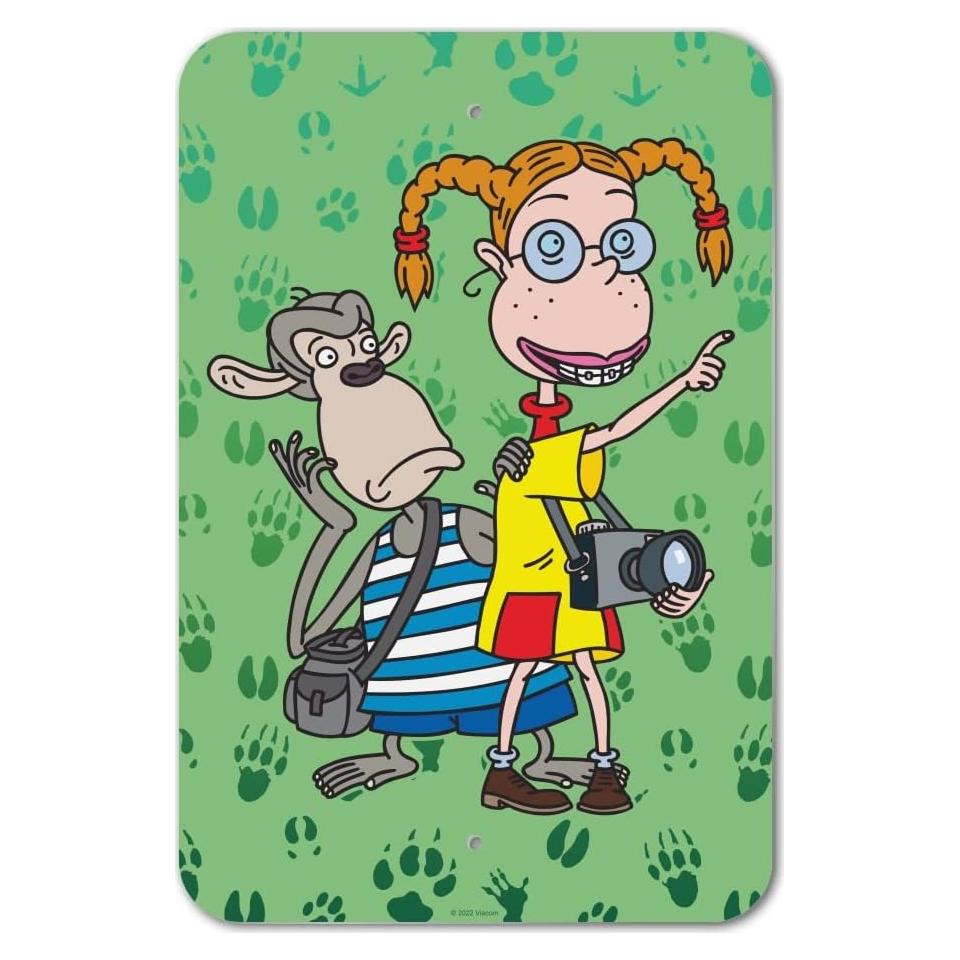 Letrero de Pared Los Thornberrys Eliza y Darwin 15.3x22.9cm