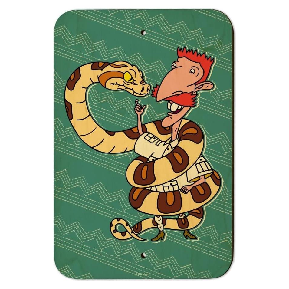 Señal de Madera Wild Thornberrys Nigel 22.9x15.3cm