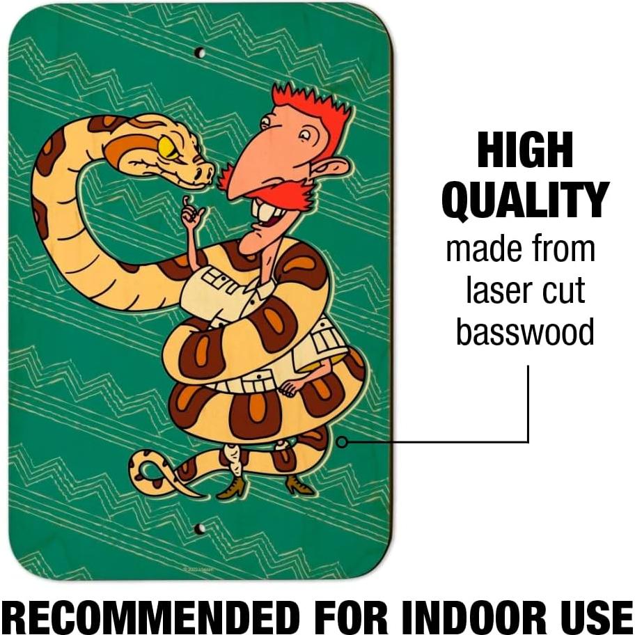 Señal de Madera Wild Thornberrys Nigel 22.9x15.3cm