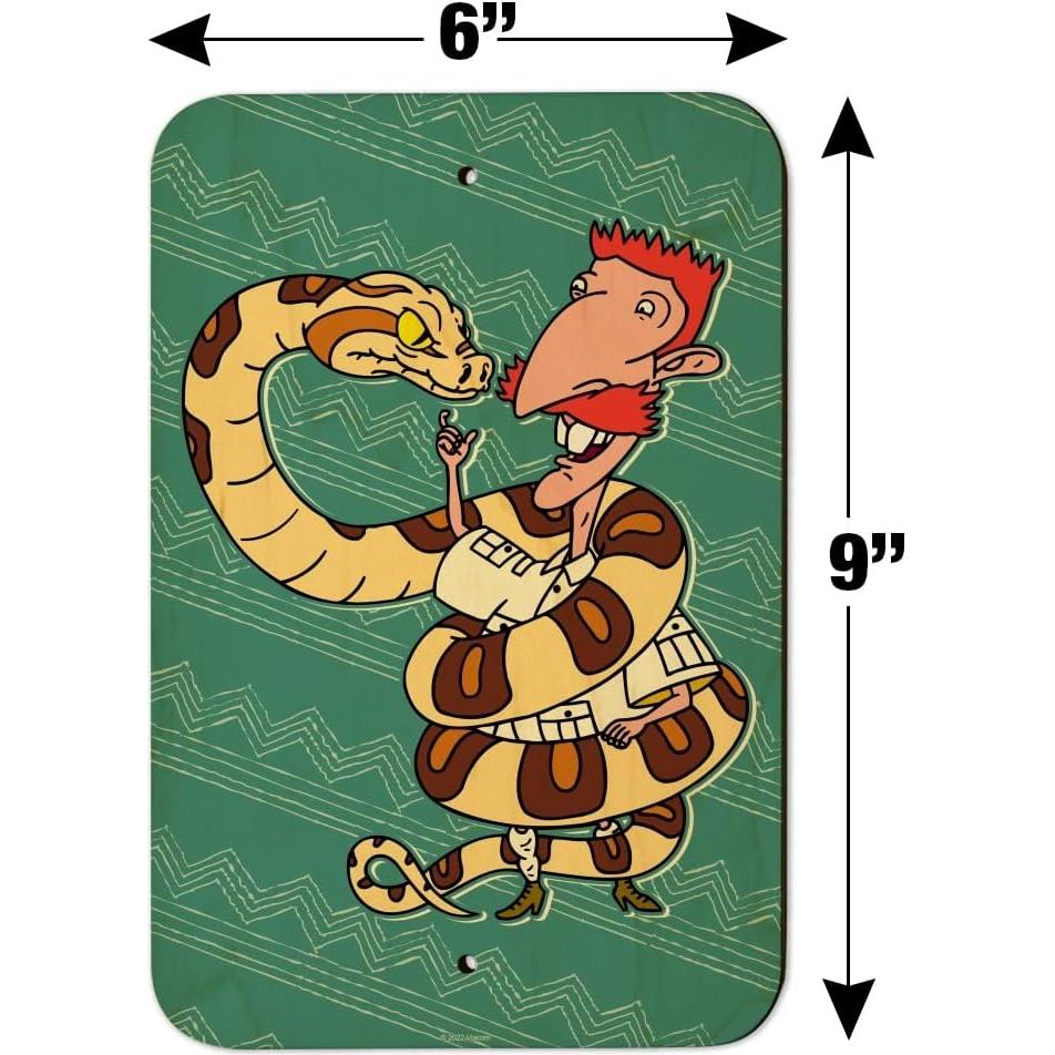 Señal de Madera Wild Thornberrys Nigel 22.9x15.3cm