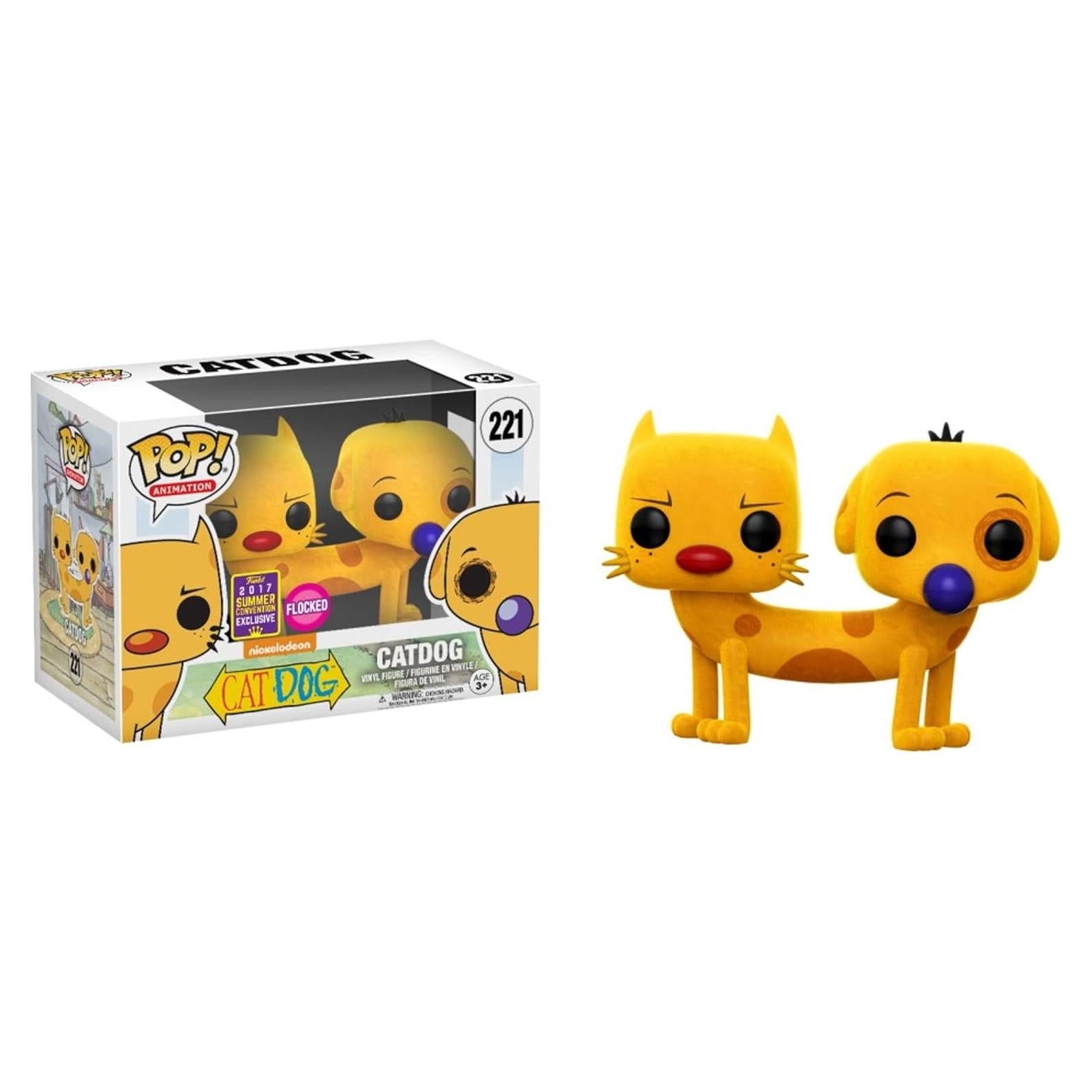 Figura de Vinilo POP Funko Gato Perro Flocked 10cm SDCC