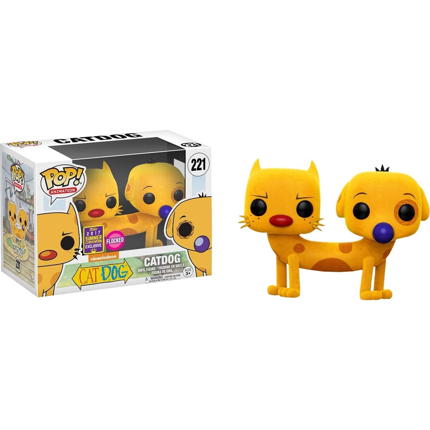 Figura de Vinilo POP Funko Gato Perro Flocked 10cm SDCC