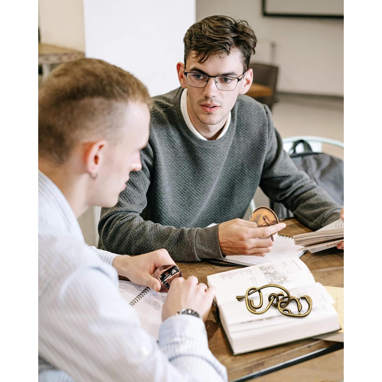 Rompecabezas de Metal GVKES 3D Desafío IQ 3 PZS