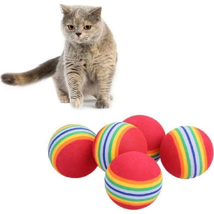 Pelotas de Juguete de Espuma para Perros y Gatos - 12 Piezas