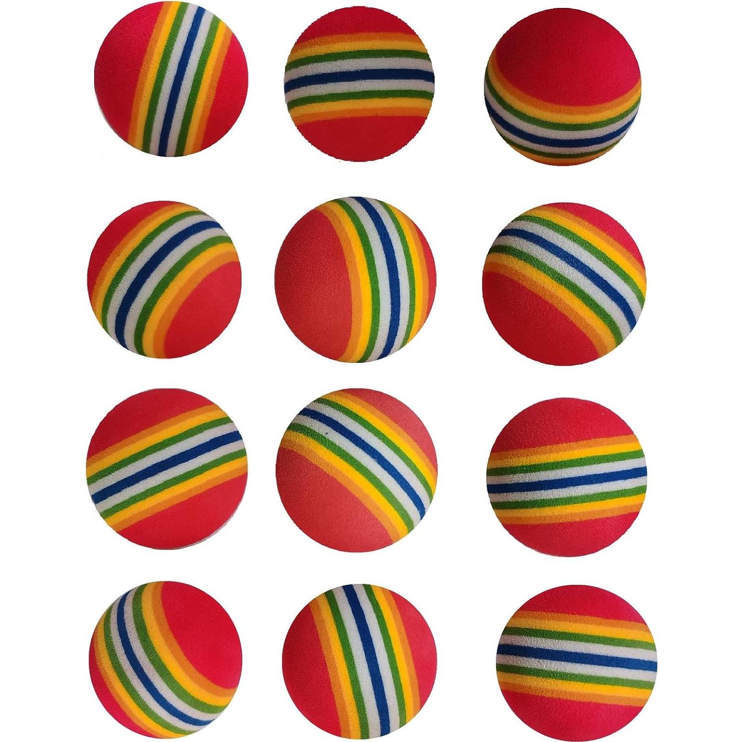 Pelotas de Juguete de Espuma para Perros y Gatos - 12 Piezas