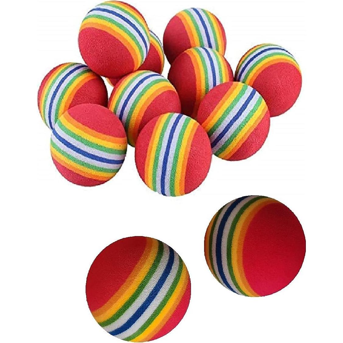 Pelotas de Juguete de Espuma para Perros y Gatos - 12 Piezas