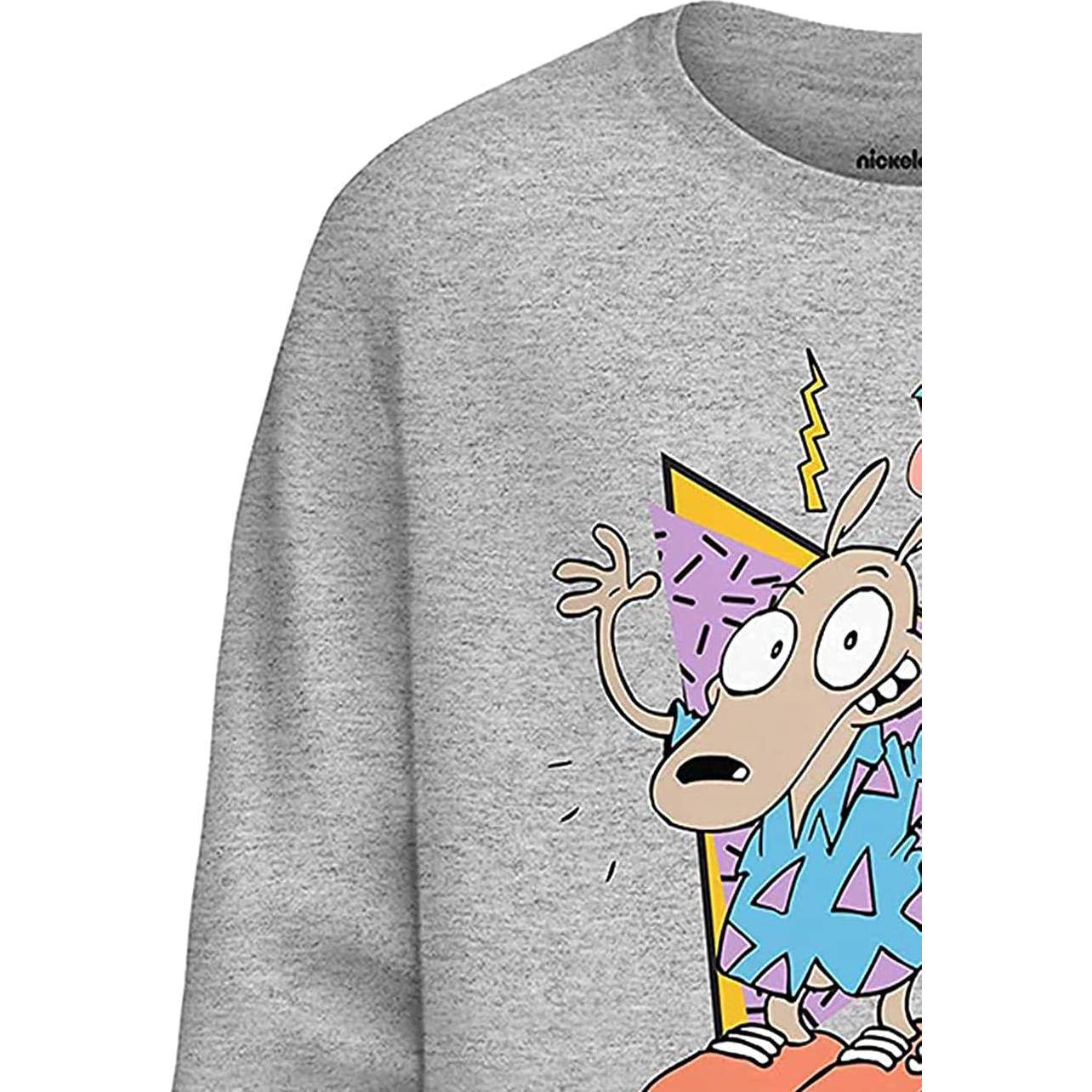 Camisa de Manga Larga Hombre Nickelodeon Rugrats 90s Gris M