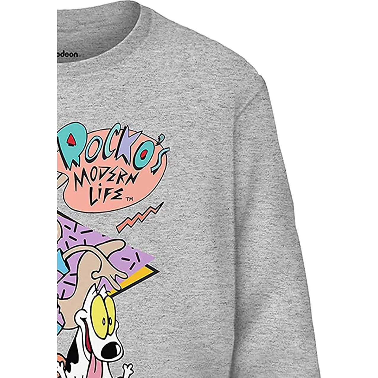 Camisa de Manga Larga Hombre Nickelodeon Rugrats 90s Gris M