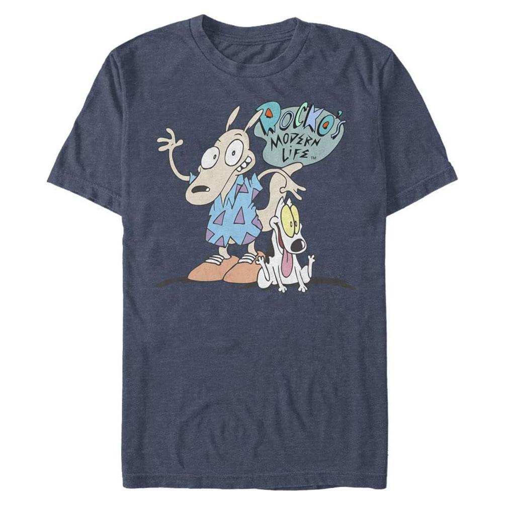 Camiseta gráfica Rocko's Modern Life hombres Freeze - Grande Navy