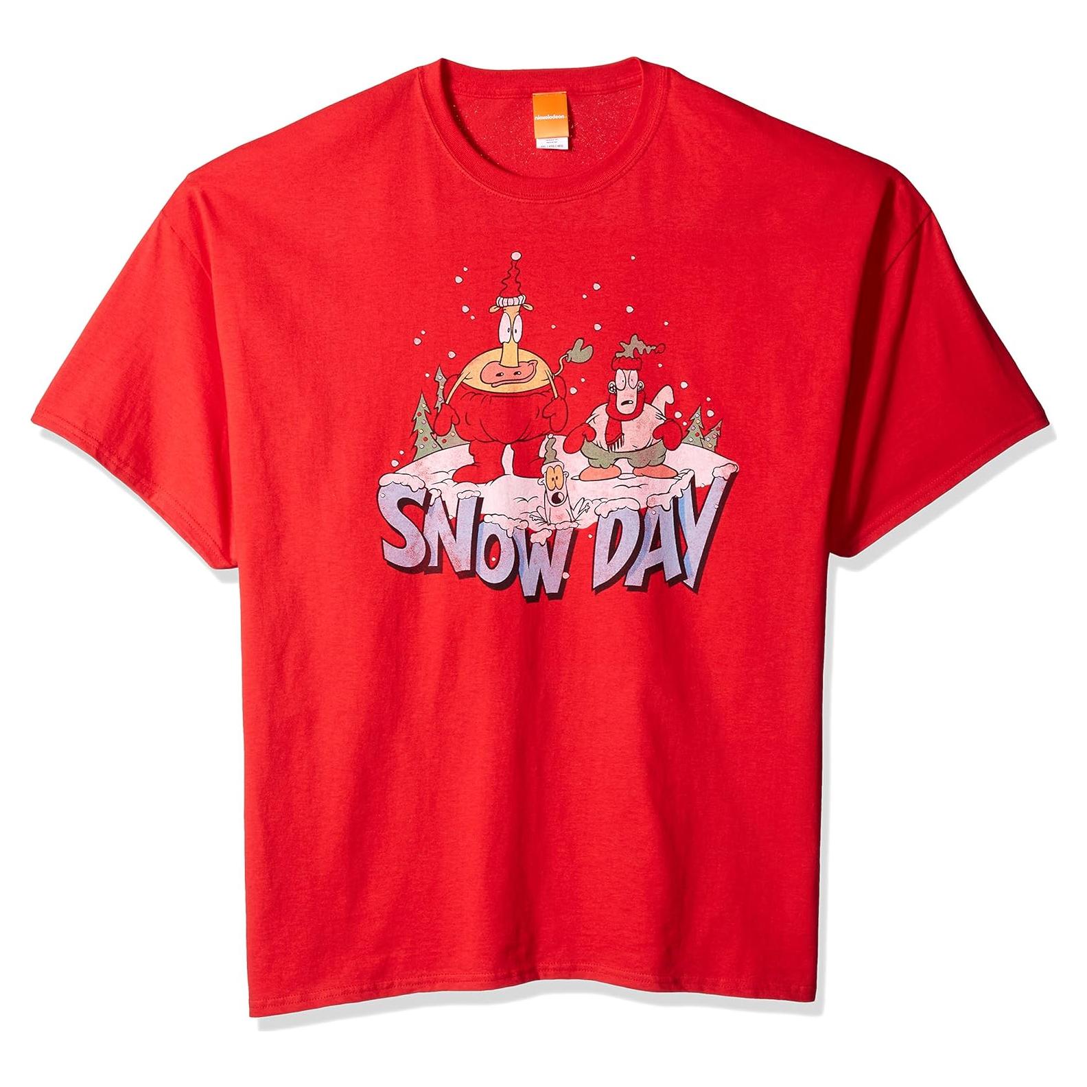 Camiseta de Navidad Fea para Hombre Freeze Rojo XXL