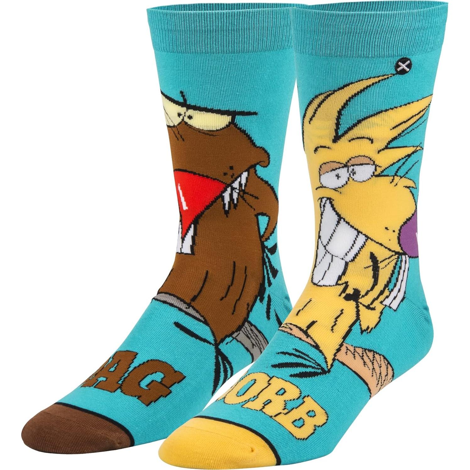 Calcetines Divertidos Odd Sox para Mujeres 5-10 - Personajes Nickelodeon