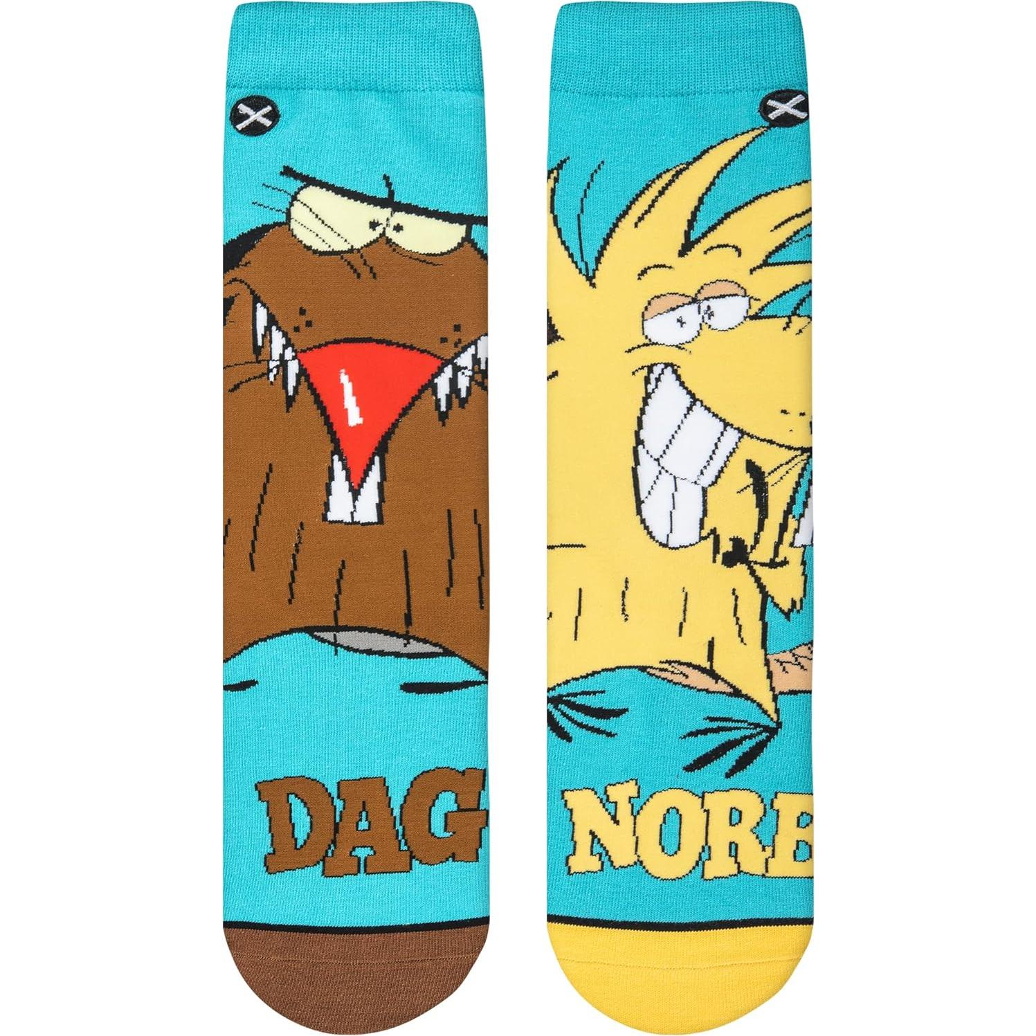 Calcetines Divertidos Odd Sox para Mujeres 5-10 - Personajes Nickelodeon