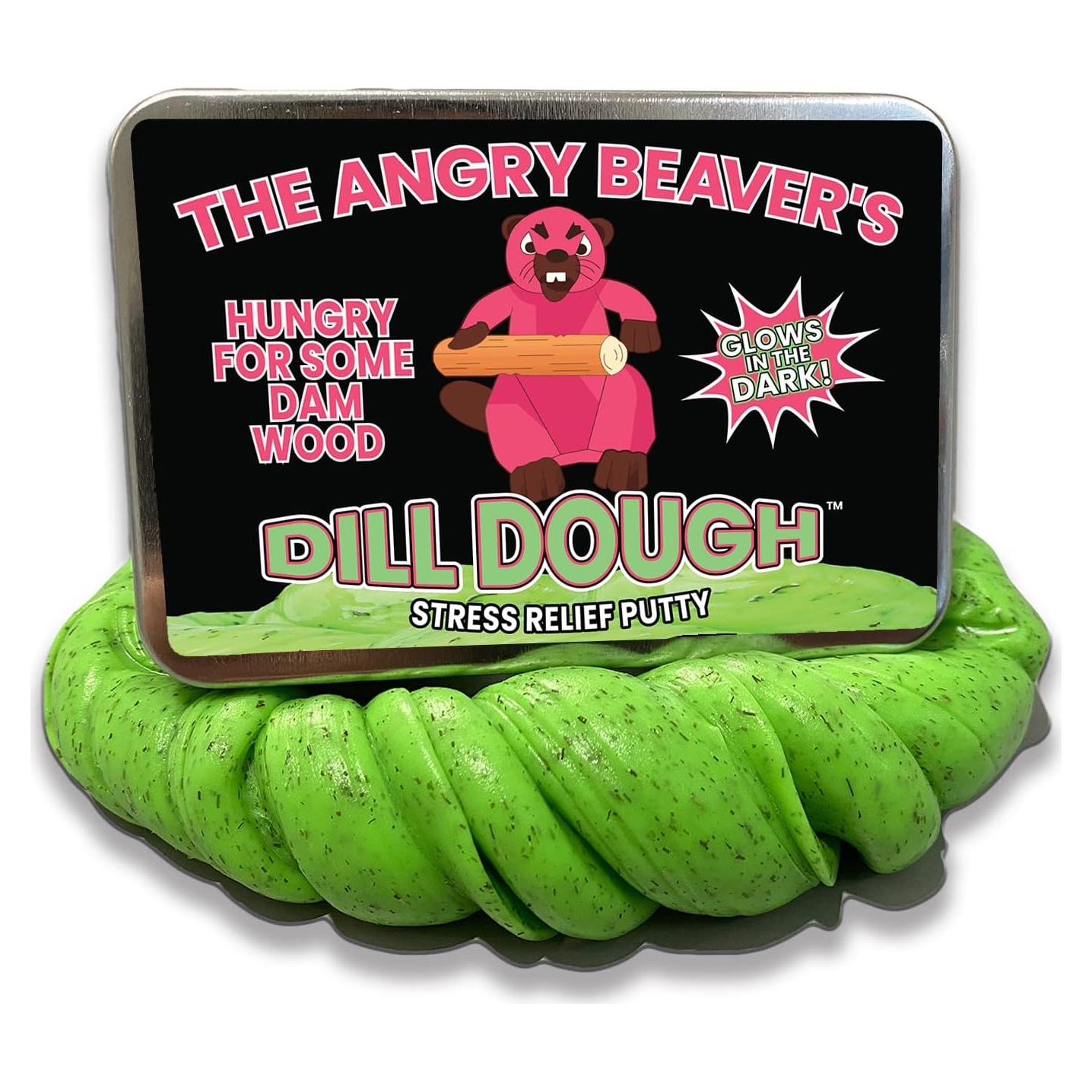 Masa de Estrés Angry Beaver Dill Dough - Alivio Divertido 181g