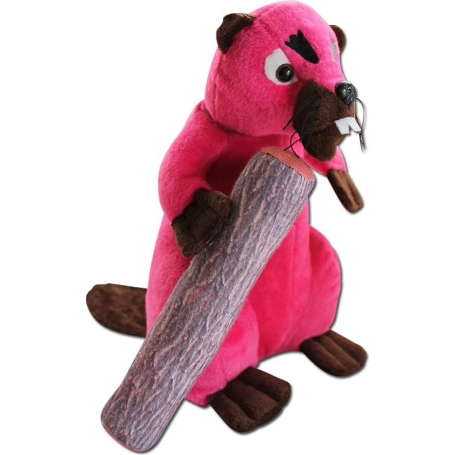 Castora Enfadada Debra de Peluche 25 cm Rosa - GearsOut