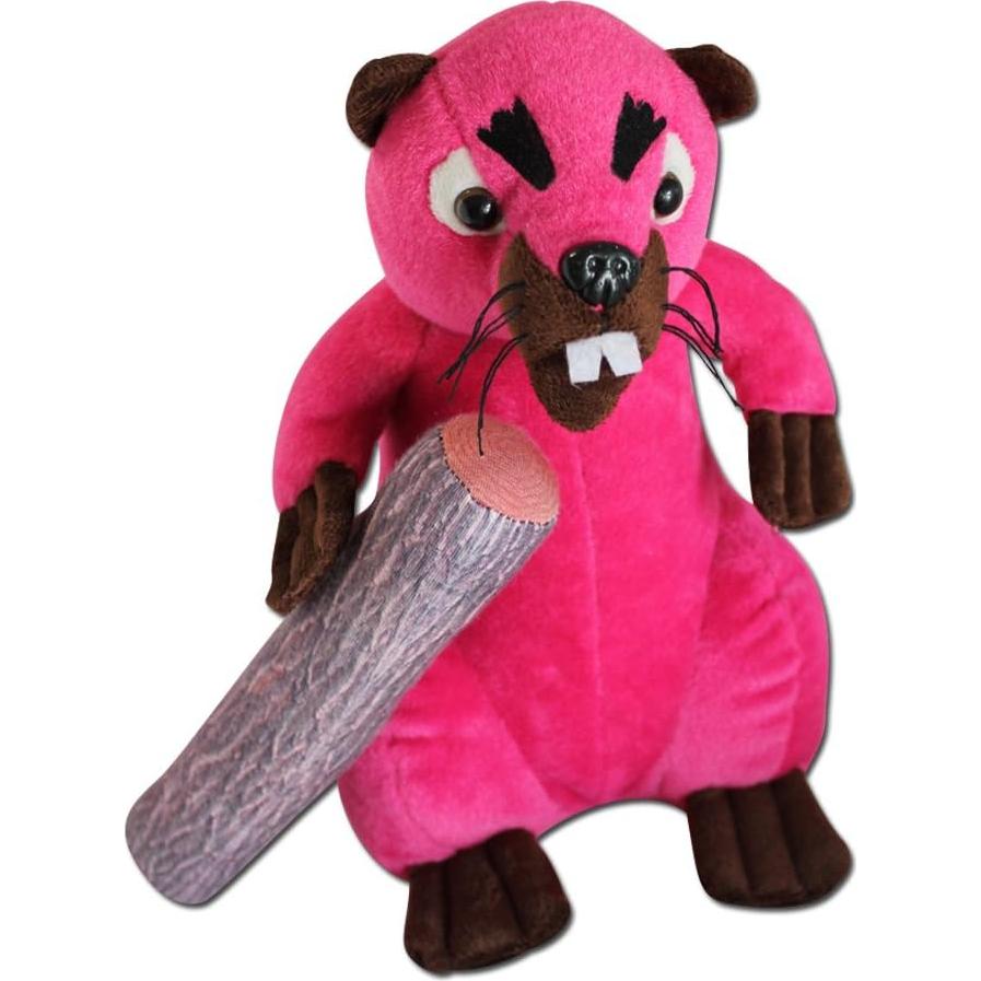Castora Enfadada Debra de Peluche 25 cm Rosa - GearsOut