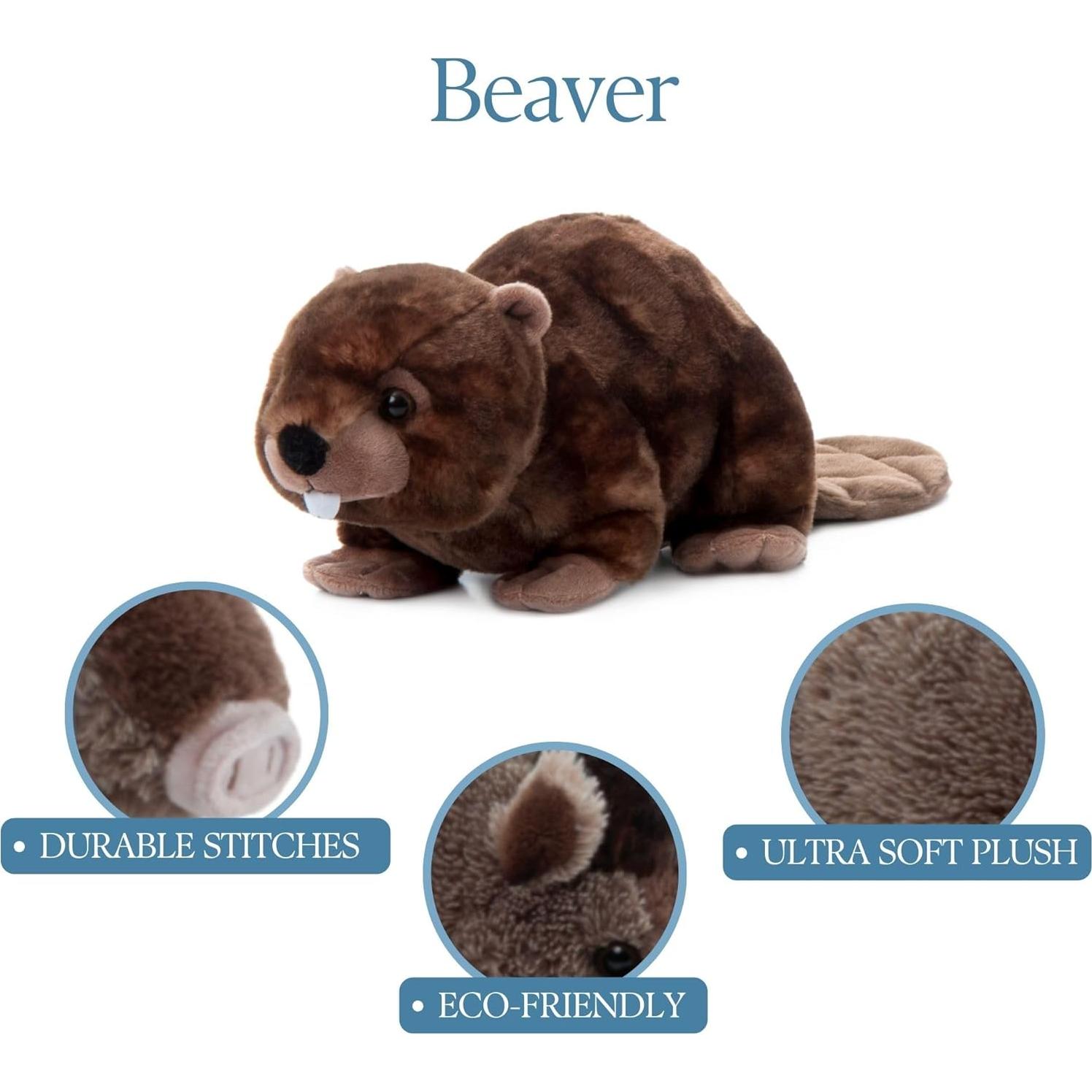 Peluche Castor 30.48 cm El Zoológico de Caricias