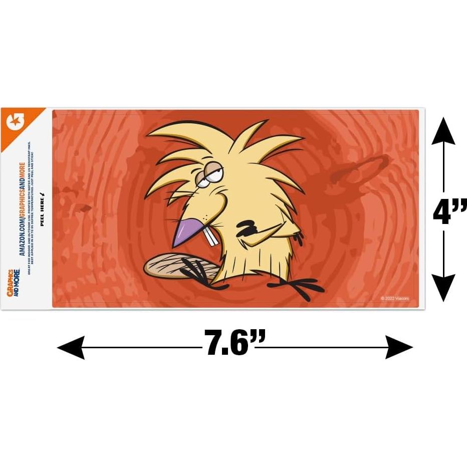 Calcomanía de Auto Castores Enfurecidos Graphics and More 19.3x10.2cm