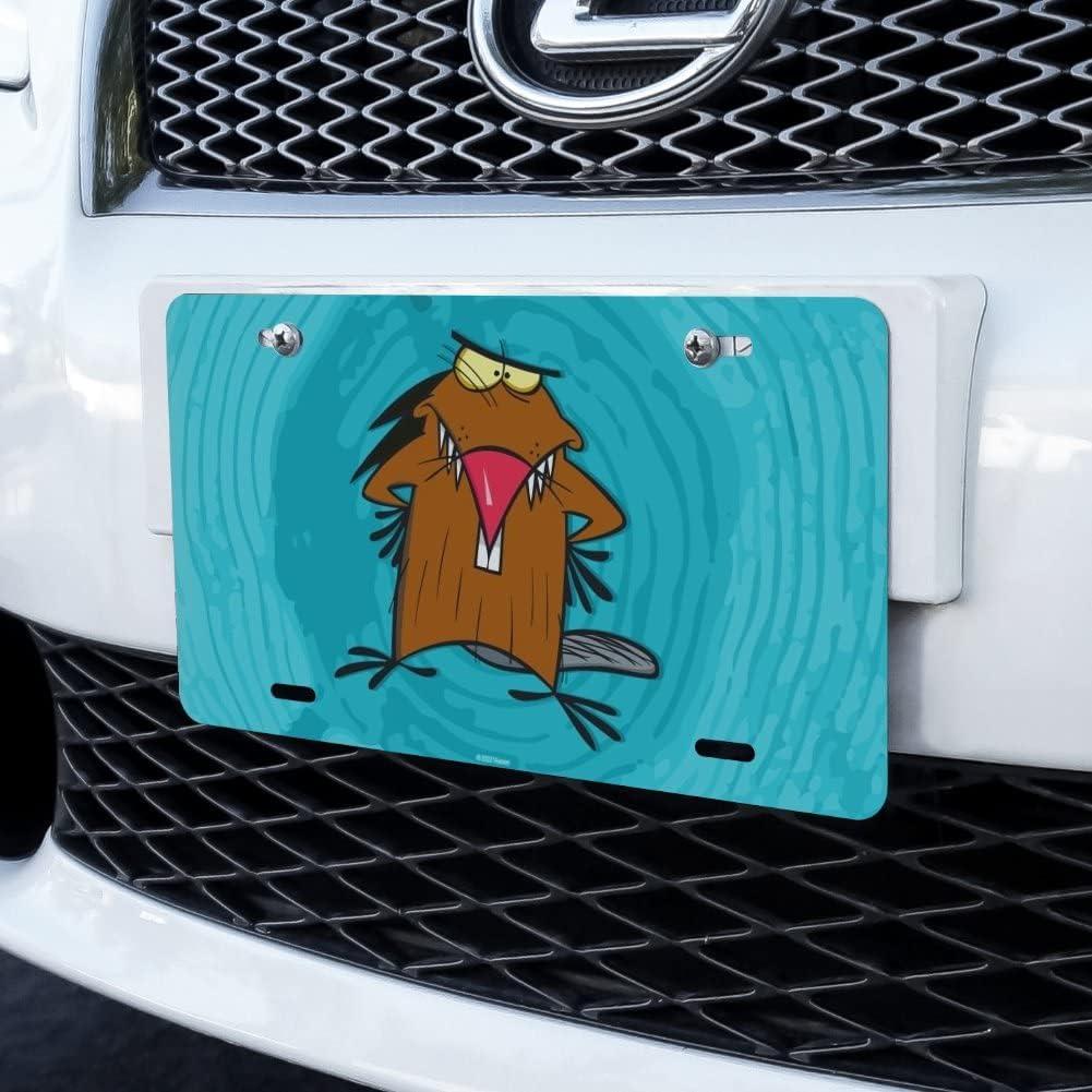 Placa de Licencia de Metal Angry Beavers 15.2x30.5cm