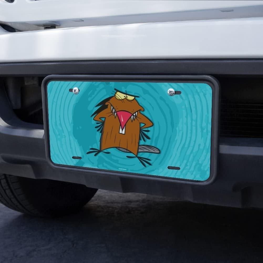 Placa de Licencia de Metal Angry Beavers 15.2x30.5cm