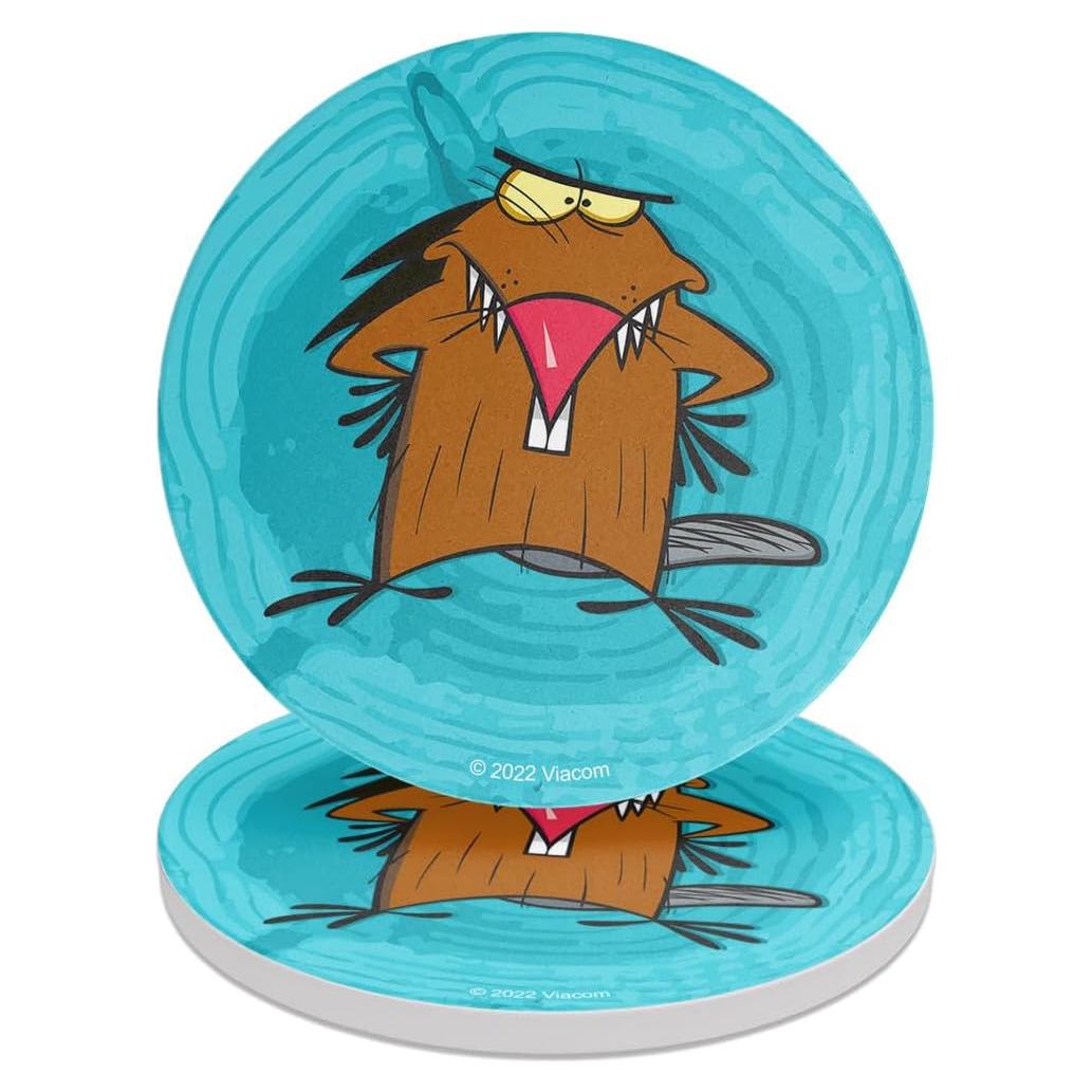 Set de 2 Posavasos Redondos Cerámica GRAPHICS & MORE 9.9 cm