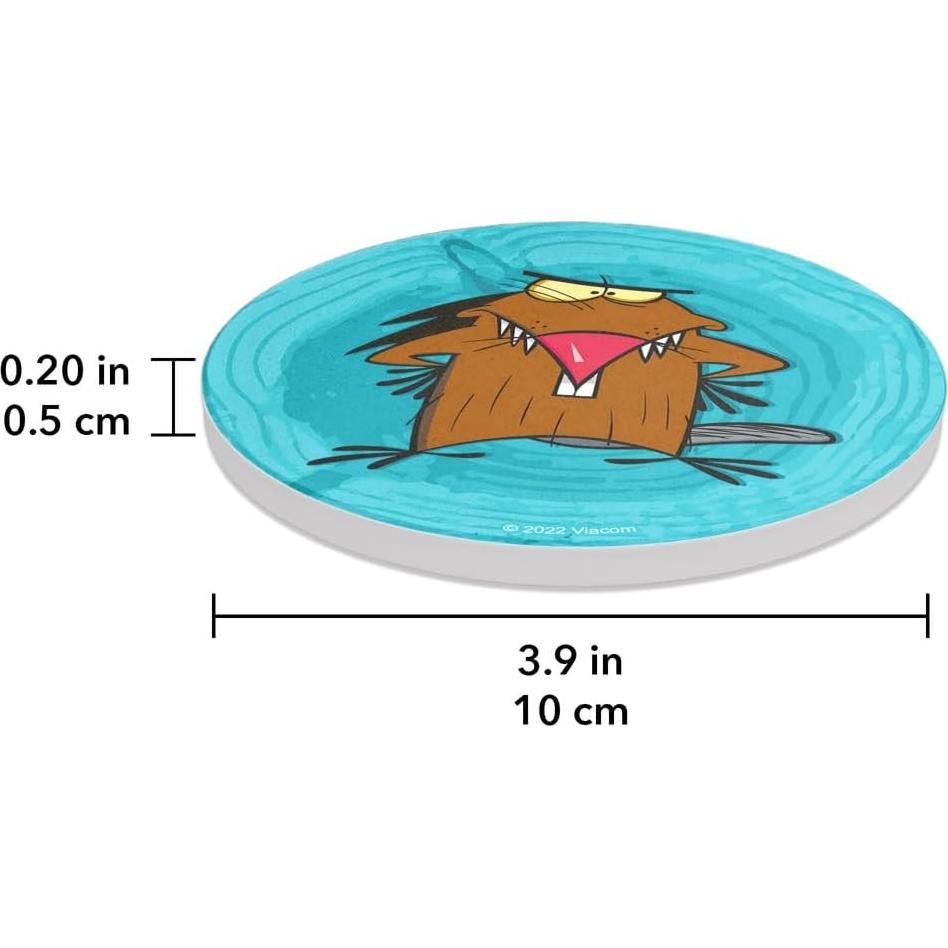 Set de 2 Posavasos Redondos Cerámica GRAPHICS & MORE 9.9 cm