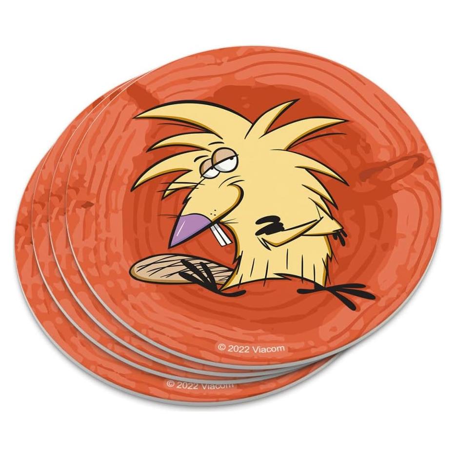 Conjunto de 4 Posavasos Angry Beavers Graphics & More