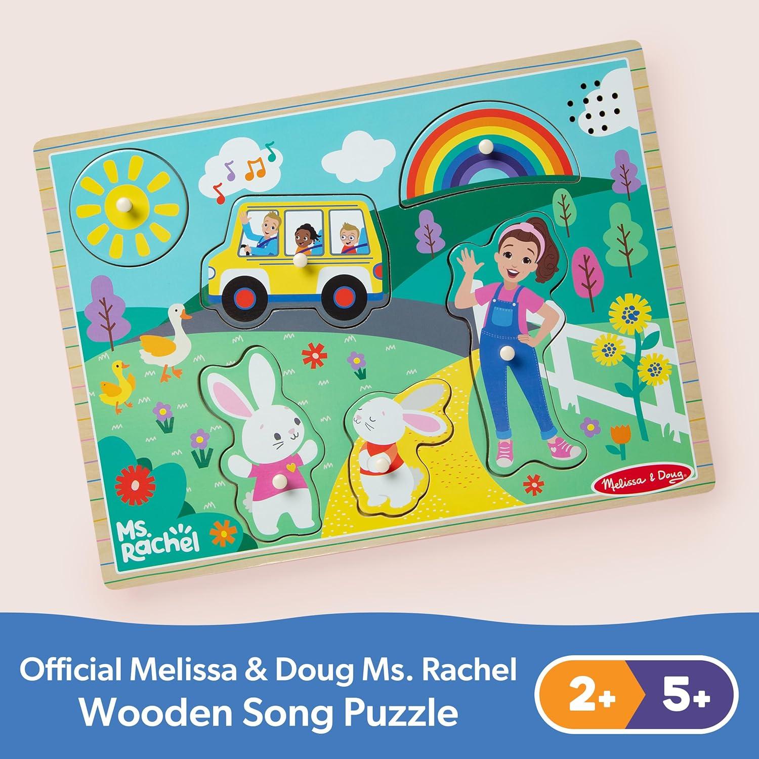 Rompecabezas Musical de Madera Sra. Rachel Melissa & Doug 6 Piezas