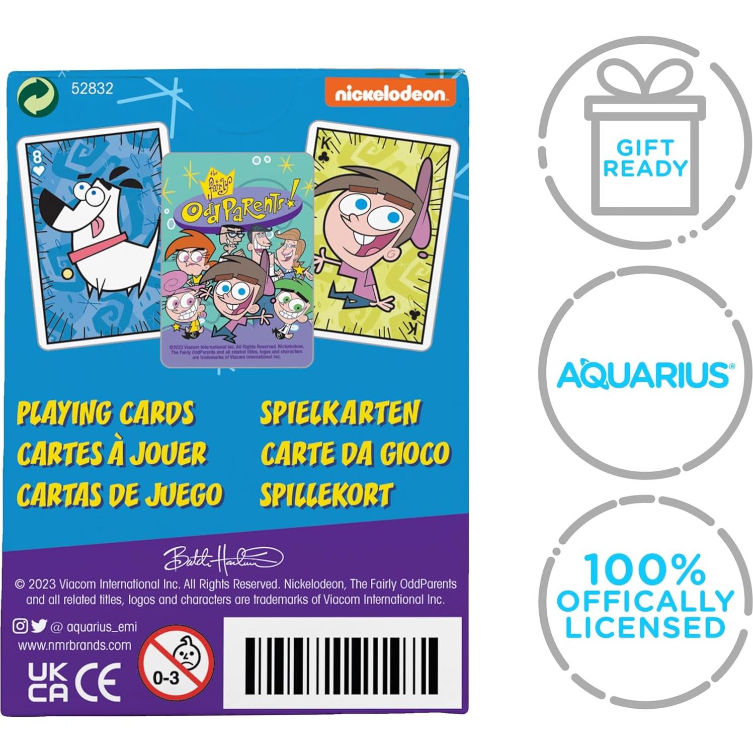 Baraja de Juego Nickelodeon Los Padres Magos AQUARIUS