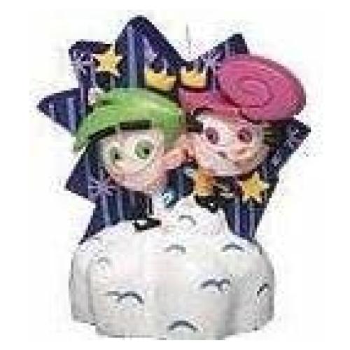 Vela de Cumpleaños Los Padrinos Mágicos 10cm - Adorno Pastel