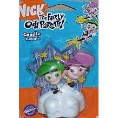 Vela de Cumpleaños Los Padrinos Mágicos 10cm - Adorno Pastel