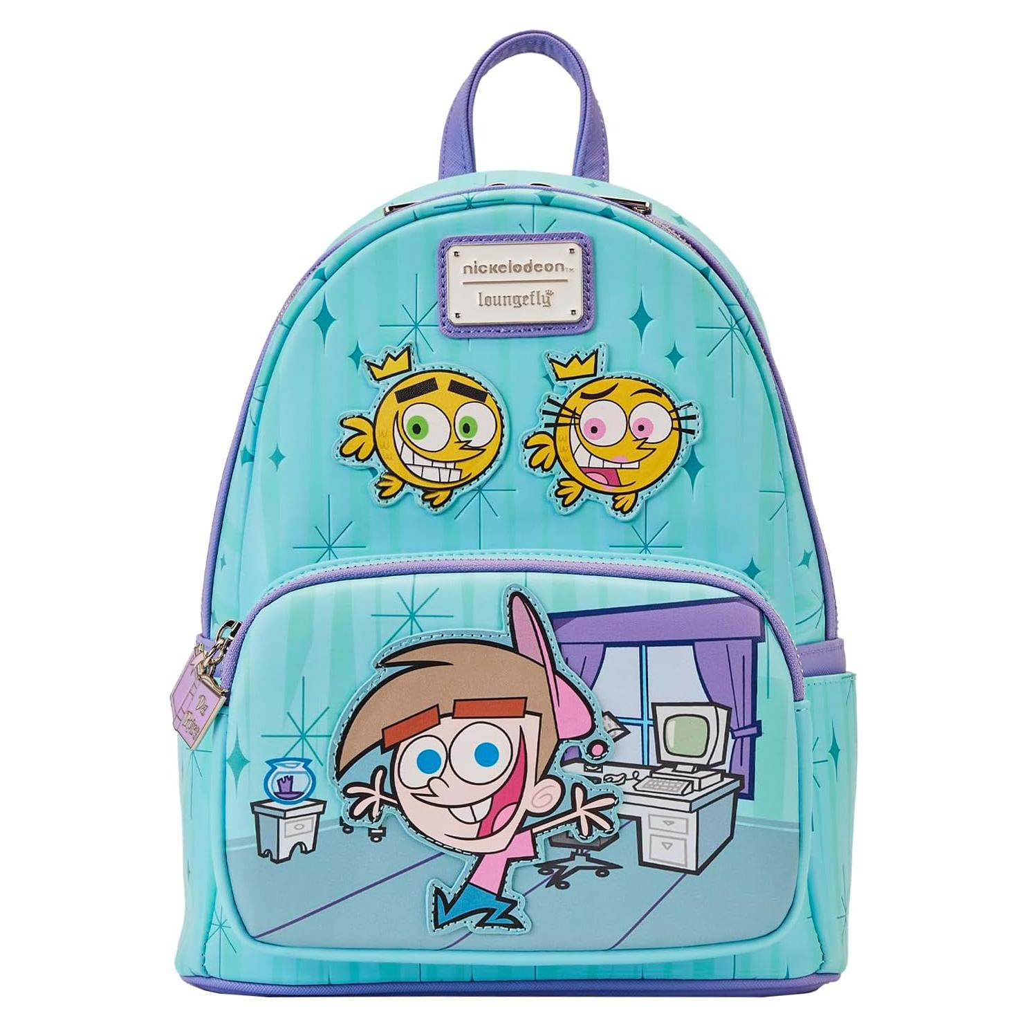 Mini Mochila Loungefly Nickelodeon Padres Mágicos 36.4x24x17cm