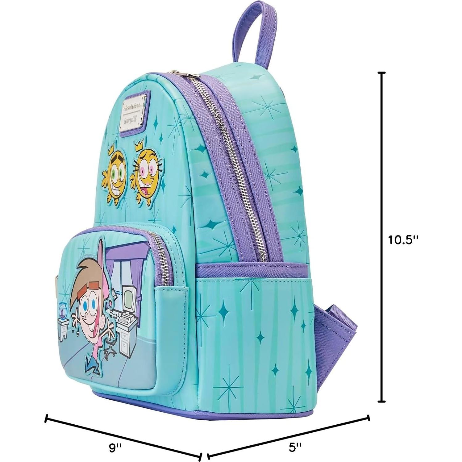 Mini Mochila Loungefly Nickelodeon Padres Mágicos 36.4x24x17cm