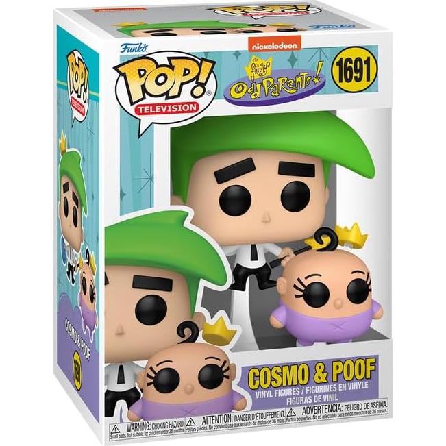 Figura POP! TV Cosmo y Poof #1691 Funko 12.4 cm con Funda