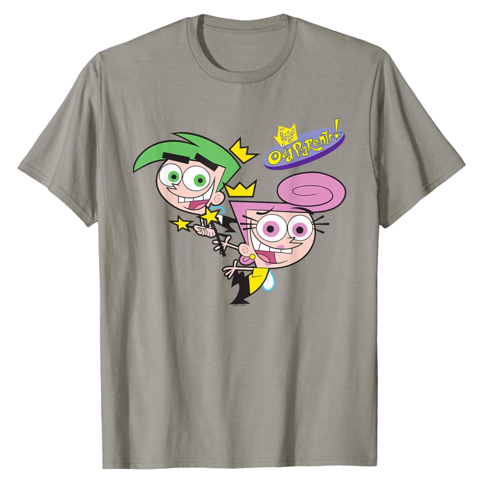 Camiseta Los Padrinos Mágicos Cosmo y Wanda 100% Algodón