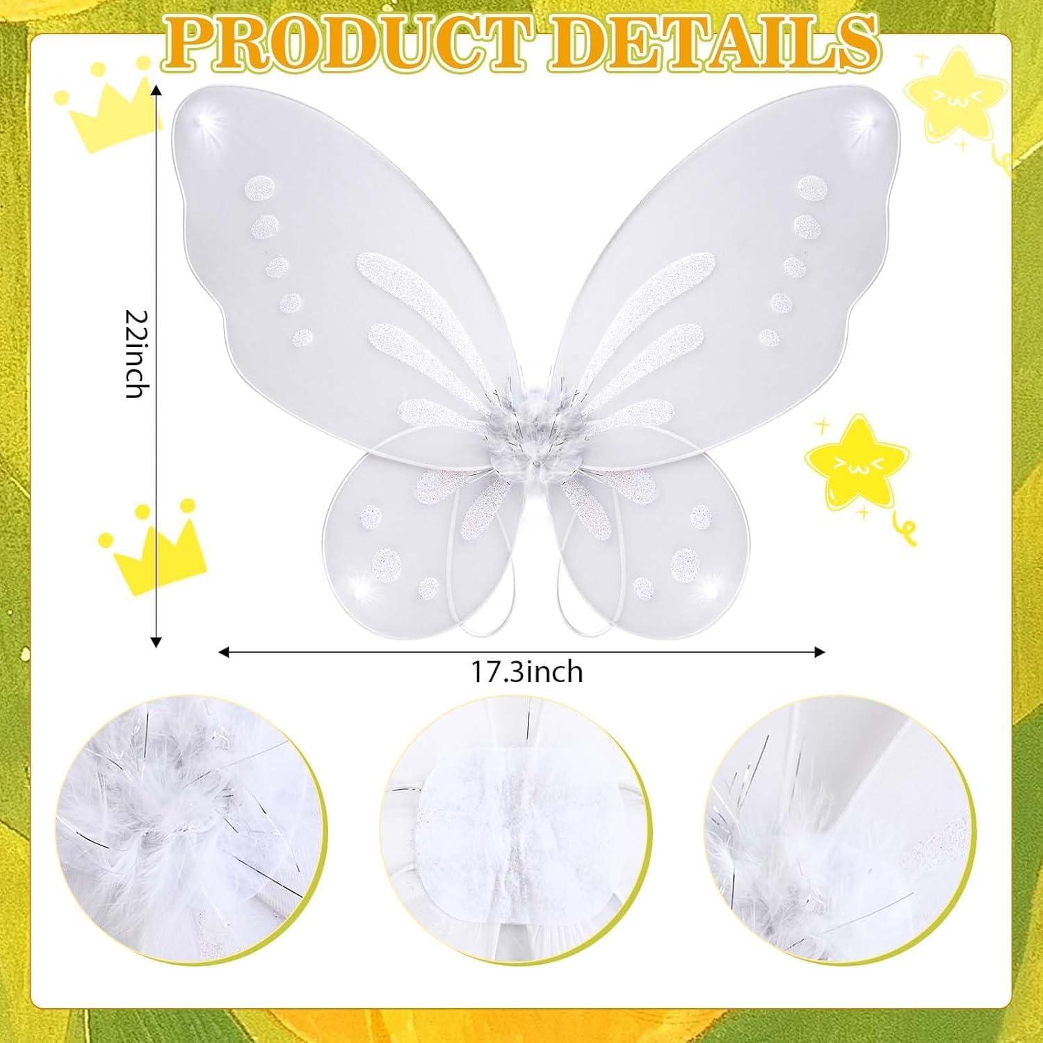 Disfraz de Halloween 9 Piezas Hada con Pelucas y Accesorios