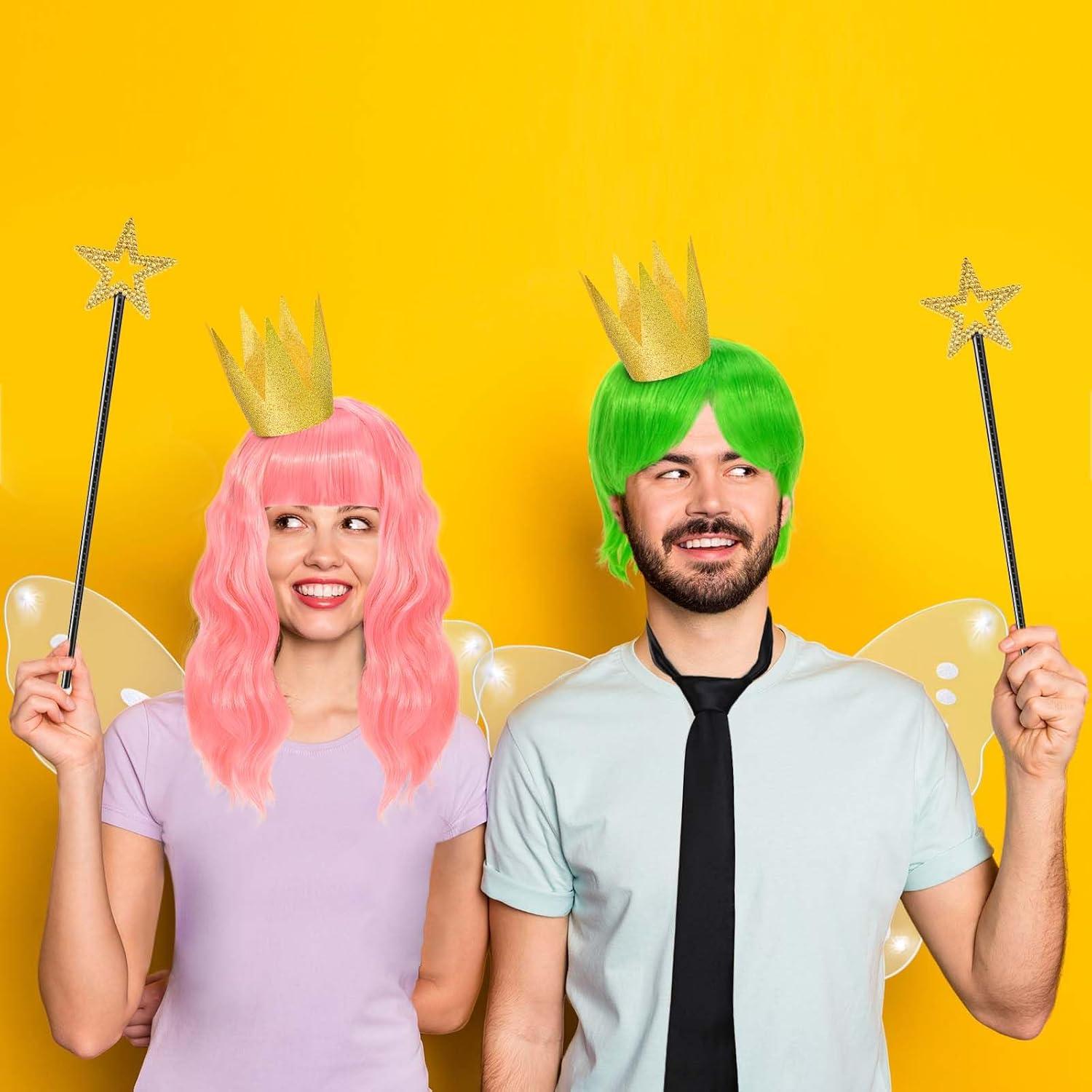 Disfraz de Halloween 9 Piezas Hada con Pelucas y Accesorios