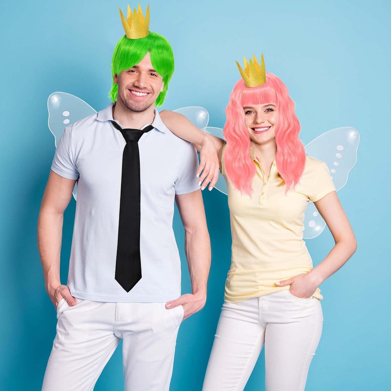 Disfraz de Halloween 9 Piezas Hada con Pelucas y Accesorios