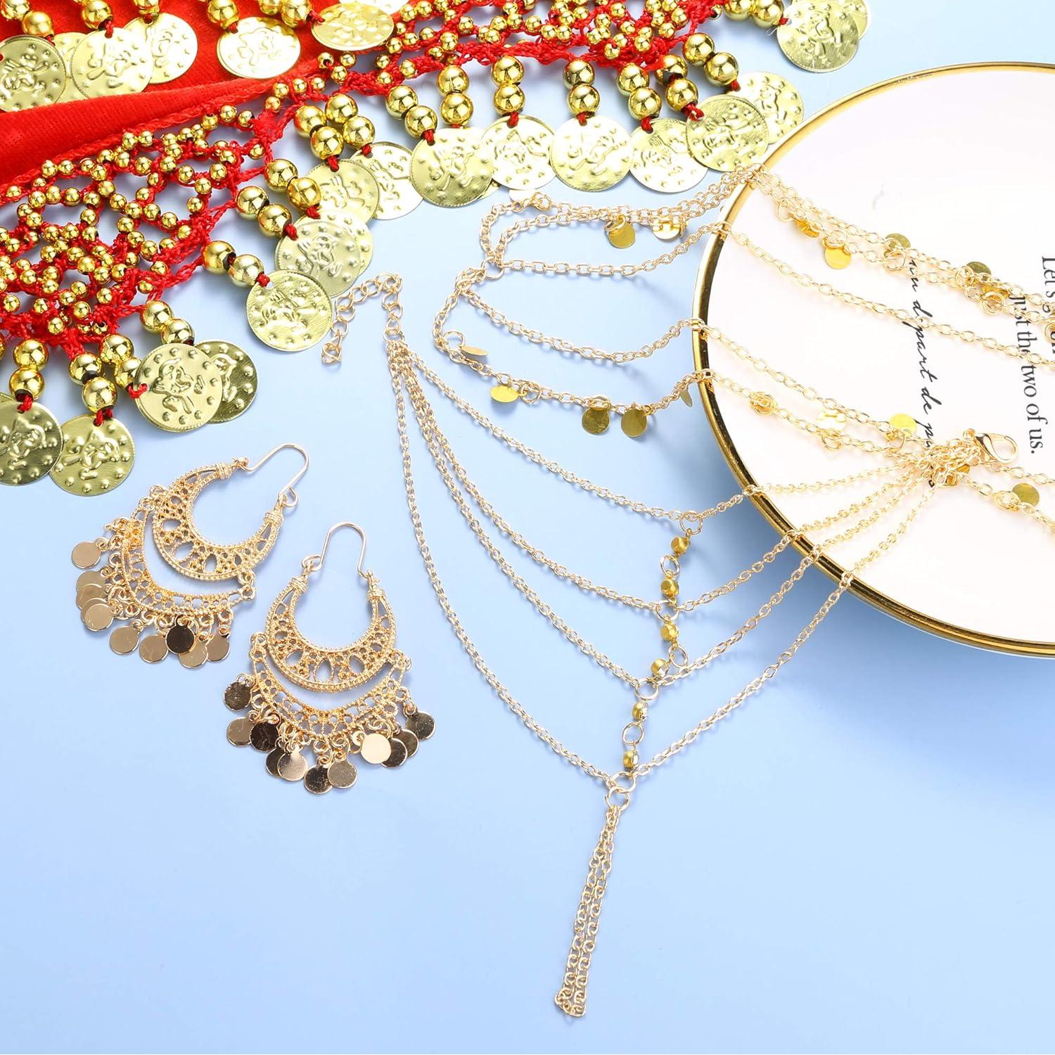 Accesorios de Danza del Vientre ORAZIO - Cinturón, Cadena y Pulsera