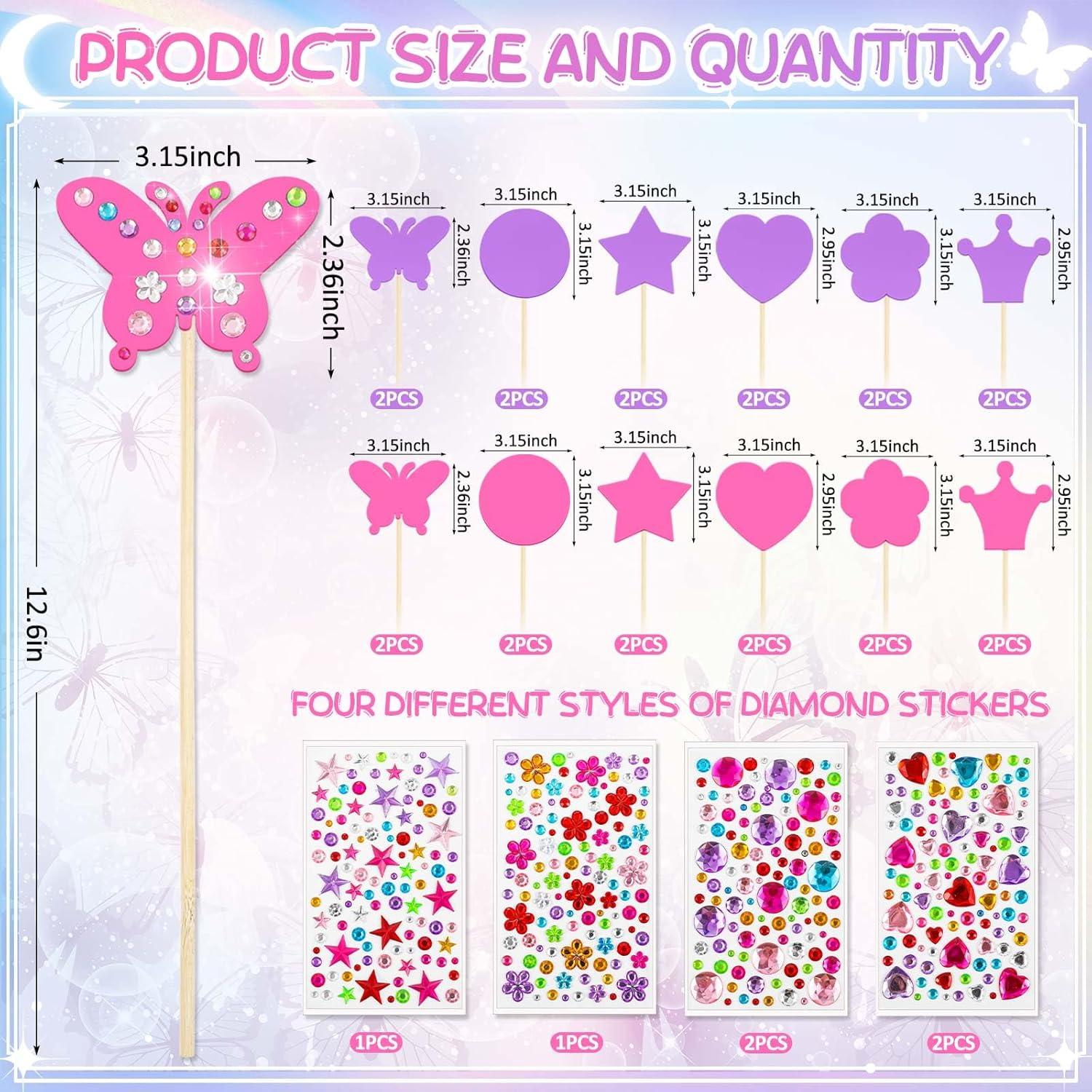 Kit de Varitas de Hada Juexica 24 Piezas Madera DIY