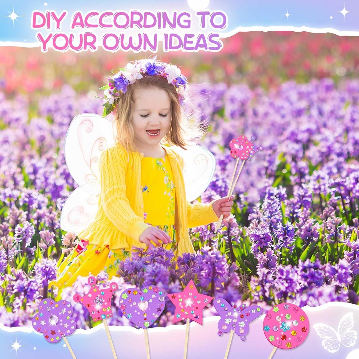 Kit de Varitas de Hada Juexica 24 Piezas Madera DIY