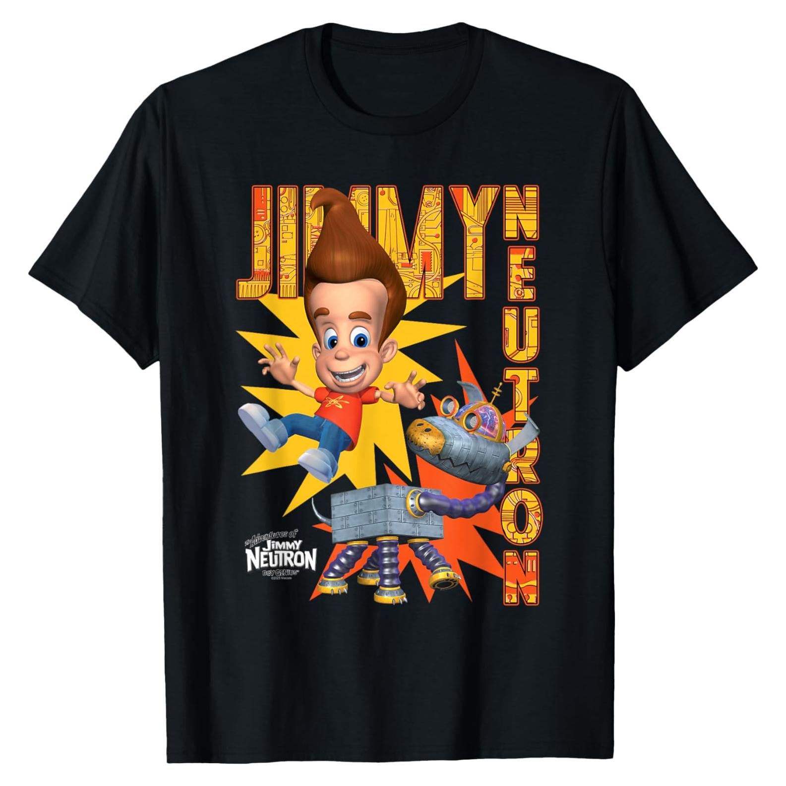 Camiseta de Cartoon Jimmy Neutron con Goddard - Licenciada